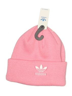 adidas Pink Ribbed Cuff Beanie for Kids